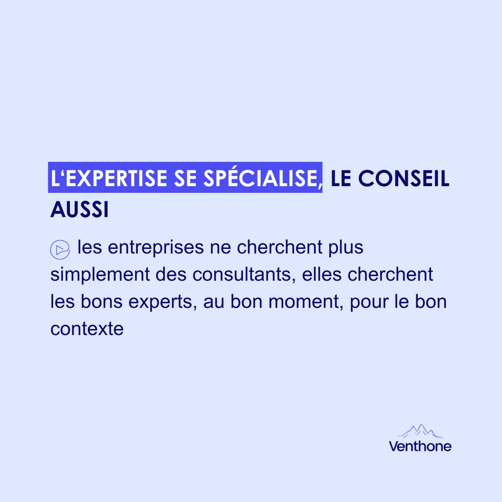 Publications Linkedin et nouvelle bannière pour mon client Venthone Consulting, visuel 7
