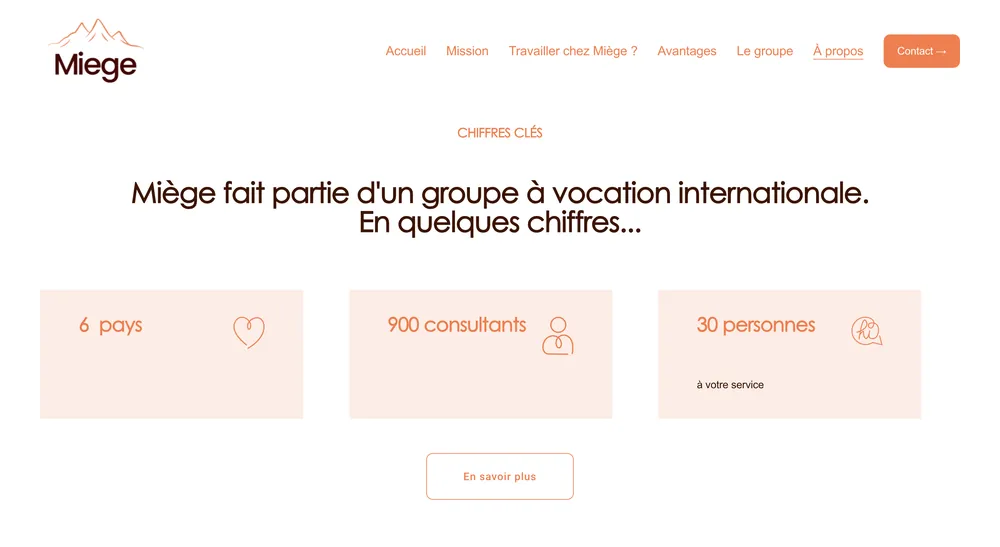 Sites web rebrandés et redesignés pour mes clients Miège et Veyras, visuel 2
