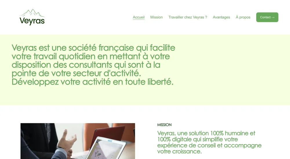 Sites web rebrandés et redesignés pour mes clients Miège et Veyras, visuel 4
